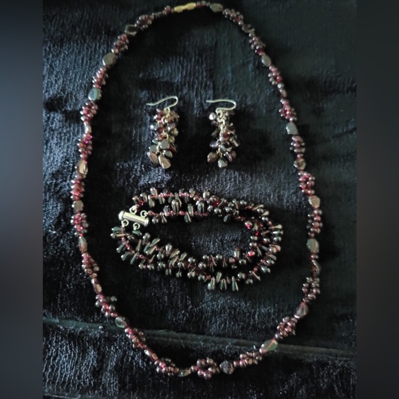 Vintage Garnet Set - Picture 1 of 9